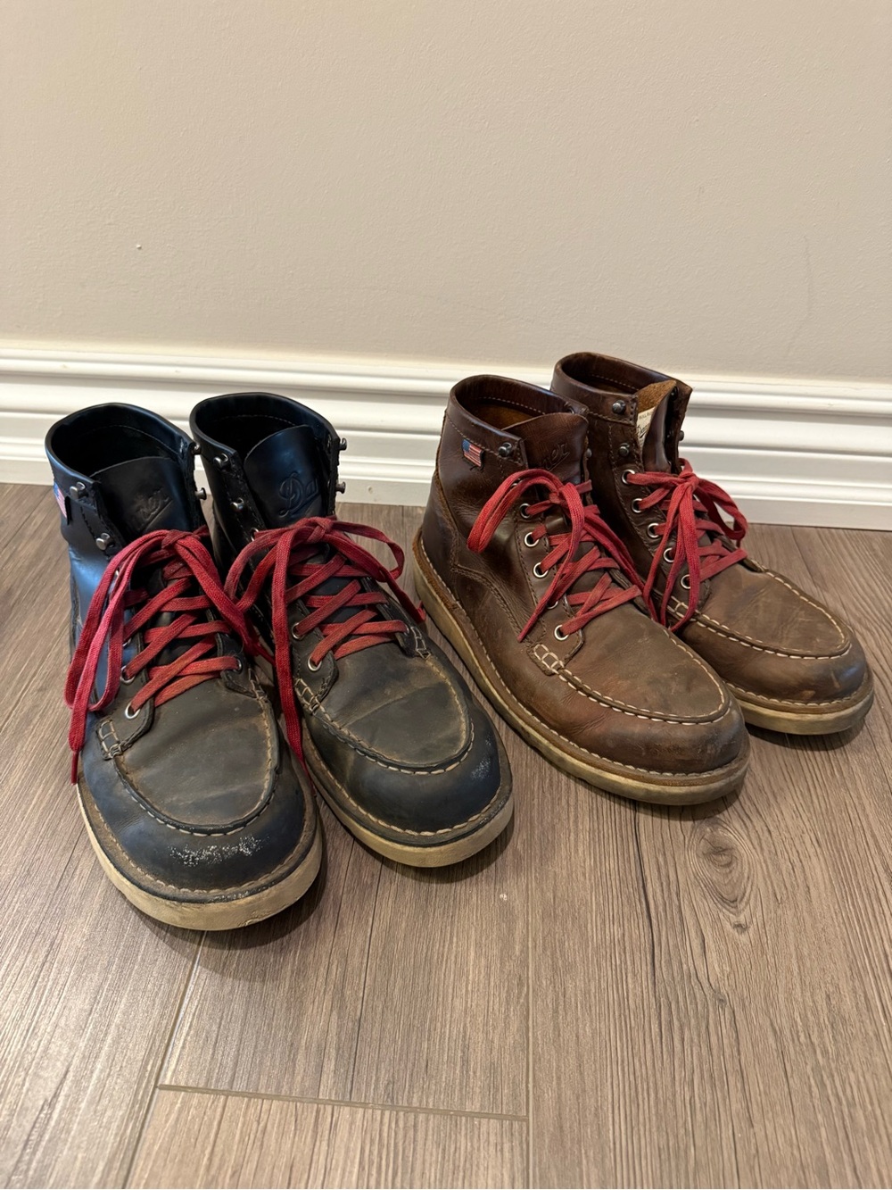 Danner Bull Run Mock Toe 6” Boots Bundle of 2 Size 7.5